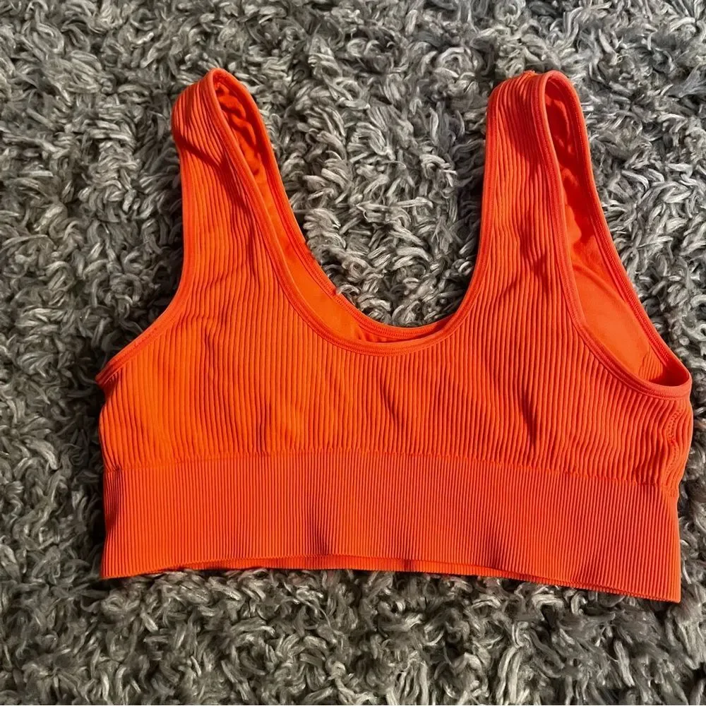Aerie ribbed bralette sport bra size large